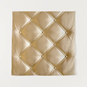 Gouden lederen bekleding close-up wandkleed (Voorkant (horizontaal))