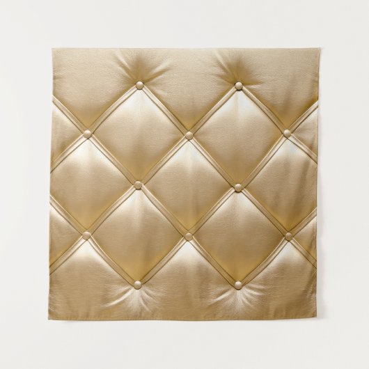 Gouden lederen bekleding close-up wandkleed (Voorkant)