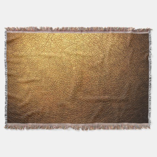 Gouden lederen textuur oppervlak achtergrond deken (Voorkant)