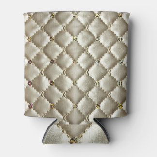 Gouden leer: luxe achtergrond textuur blikjeskoeler