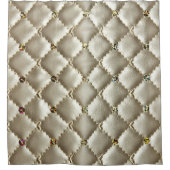 Gouden leer: luxe achtergrond textuur douchegordijn (Voorkant)