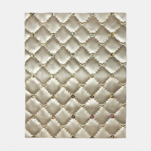 Gouden leer: luxe achtergrond textuur fleece deken