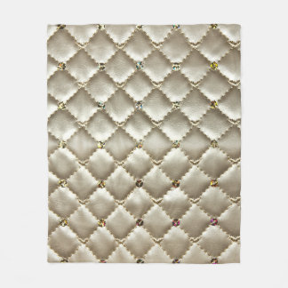 Gouden leer: luxe achtergrond textuur fleece deken