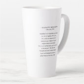 Gouden Leeuw Astrologie Sterrenbeeld | Monogram Latte Mok (Rechterhoek)