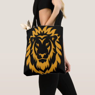 Gouden Leeuw Groot Grafisch Tote Bag