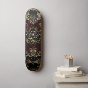 gouden leeuw ontwerp persoonlijk skateboard