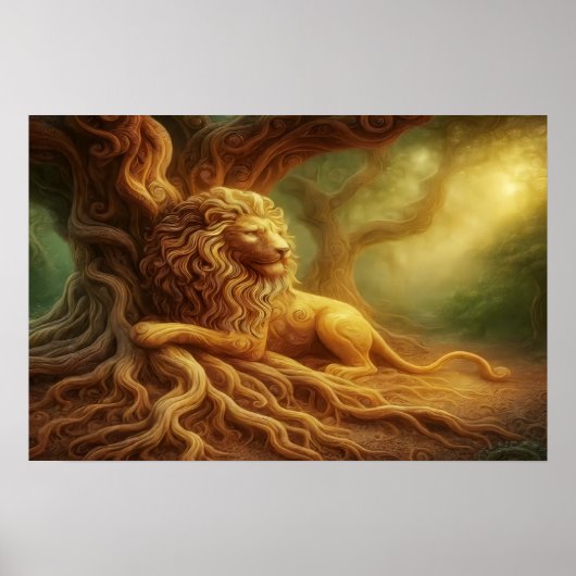 Gouden Leeuw Poster (Voorkant)