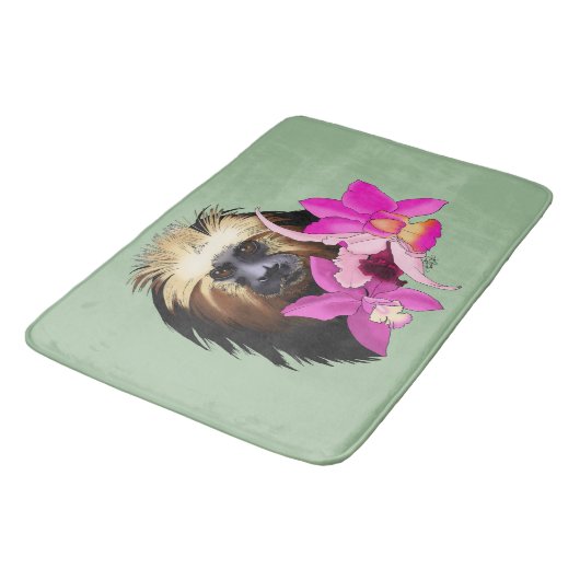 Gouden Leeuw Tamarin Aap Badmat (Gekanteld)