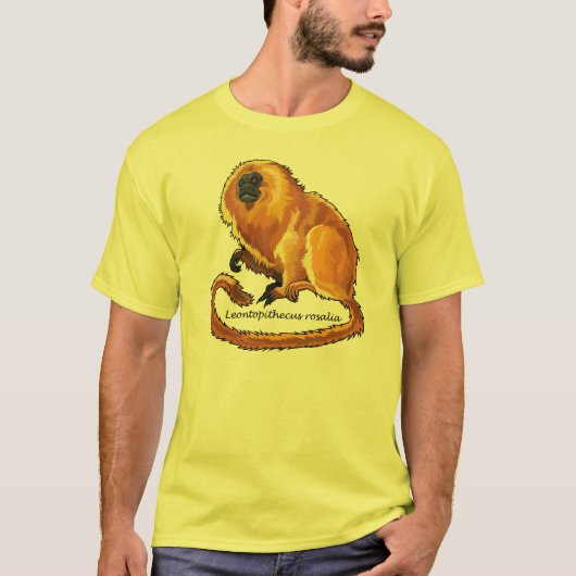 gouden leeuw tamarin t-shirt (Voorkant)