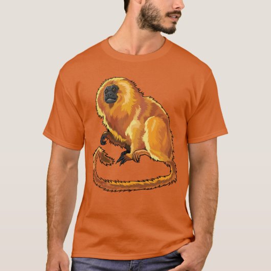gouden leeuw tamarin t-shirt (Voorkant)