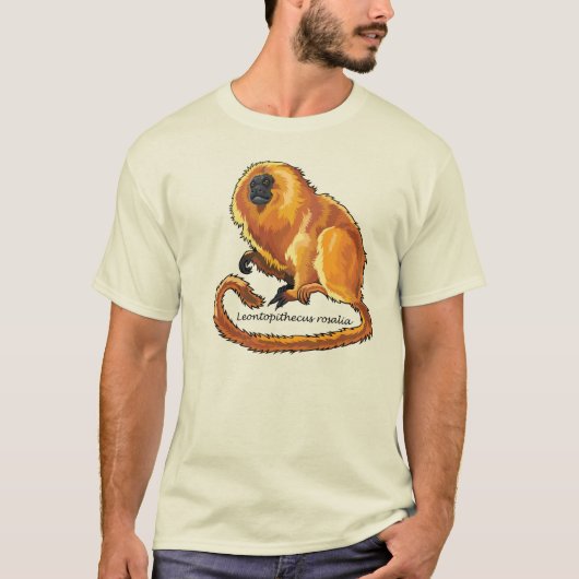 gouden leeuw tamarin t-shirt (Voorkant)