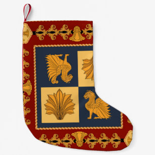 Gouden leeuwen: Art Nouveau sjaal ontwerp Kleine Kerstsok