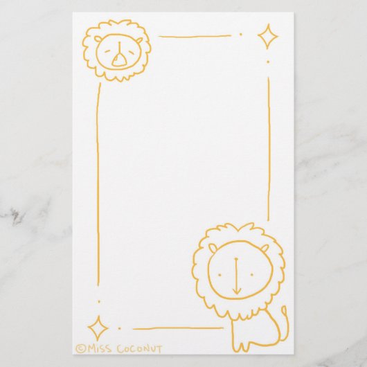 Gouden Leeuwen Briefpapier (Voorkant)