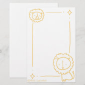 Gouden Leeuwen Briefpapier (Voorkant / Achterkant)