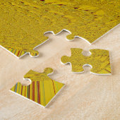 Gouden Leeuwenkop Kunstprint Legpuzzel (Zijkant)