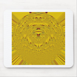 Gouden Leeuwenkop patroonontwerp Muismat