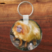 Gouden Leeuwtamarin Sleutelhanger (Voorkant)