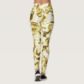 Gouden Leggings Goud Stijlvolle Patroon Leggings (Achterkant)