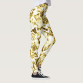 Gouden Leggings Goud Stijlvolle Patroon Leggings (Rechts)