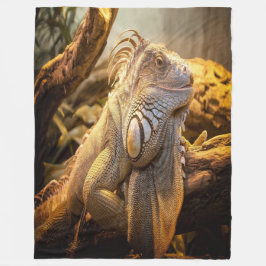 Gouden Leguaan Fleece Deken
