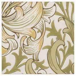 Gouden Lelie Klassieke William Morris Stof