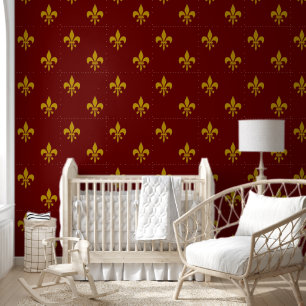 Gouden Lelie - luxe koninklijk 2a Behang