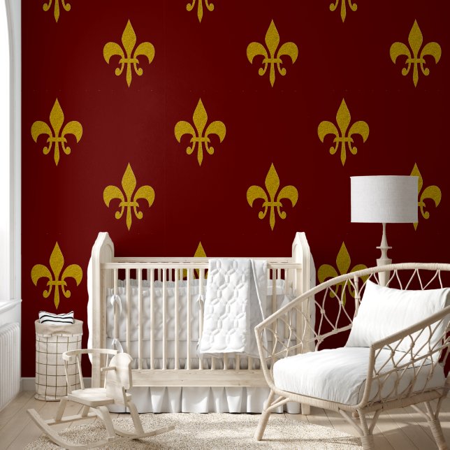 Gouden Lelie - luxe koninklijk 2a Behang (Kinderen)