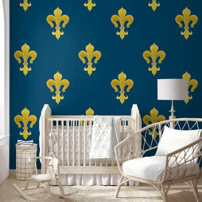 Gouden Lelie - luxe koninklijk 4a Behang (Kinderen)