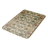 Gouden Lelie Wilde Bloemen William Morris Badmat (Gekanteld)