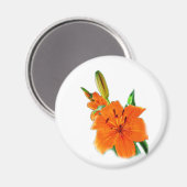 gouden leliebloemen magneet (Voorkant / Achterkant)