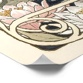 Gouden Lelies Art Nouveau Elegantie Poster (Hoek)