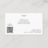 Gouden Leo Seal Munt & QR Code Astrologie Visitekaartje (Achterkant)