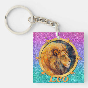 Gouden Leo Zodiac Horoscoop Een Motivatie inspirer Sleutelhanger