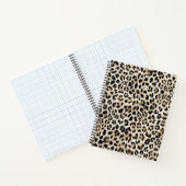 Gouden Leopard Huidpatroon Print Notitieboek (Binnen)
