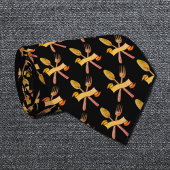 Gouden lepel en vork stropdas