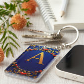 Gouden letter A met hartaccentdetails ✨ Sleutelhanger (Voorkant Rechts)
