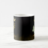 Gouden letter N Vlinder Mok Ontwerp (Center)