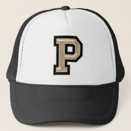 Gouden letter "P" Trucker Hat Trucker Pet