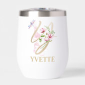 Gouden Letter Y Monogram Met Naam Verpersoonlijkt (Voorkant)