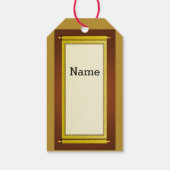 gouden letters blij Chinees nieuwjaarscadeau-Label Cadeaulabel (Achterkant)