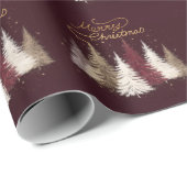 Gouden letters vrolijk kerstfeest cadeaupapier (Rol Hoek)