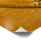 Gouden levensboom met duif en konijntjes perfect poster (Hoek)