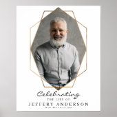 Gouden Levensviering Funeral Welcome Bord Poster (Voorkant)