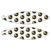 Gouden libel in zwarte cirkel basketbal (Panelen)