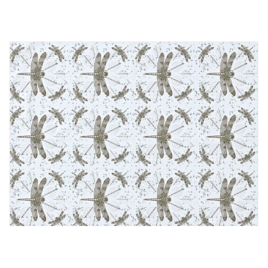 Gouden libel patroon - licht tafelkleed (Voorkant (Horizontaal))
