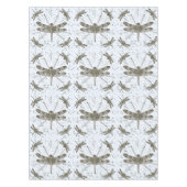Gouden libel patroon - licht tafelkleed (Voorkant)