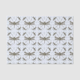 Gouden libel patroon - licht tissuepapier