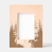 Gouden licht door de dennen - Dreamy Forest Wall Gegraveerde Lijstjes (Voorkant)