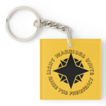 Gouden Licht Krijgers Verenigen Acryl Sleutelhange