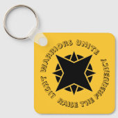 Gouden Licht Krijgers Verenigen Sleutelhanger (Voorkant)